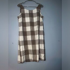 Vintage Kathy Lee buffalo plaid dress size 8